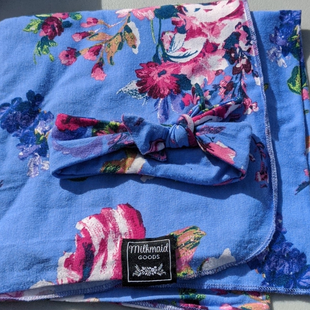 Newborn swaddle and headband